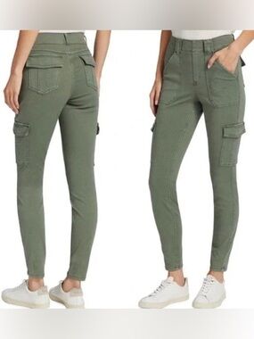 SPANX Olive Green Cargo Skinny Pants